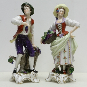 20世纪初德国Volkstedt瓷偶