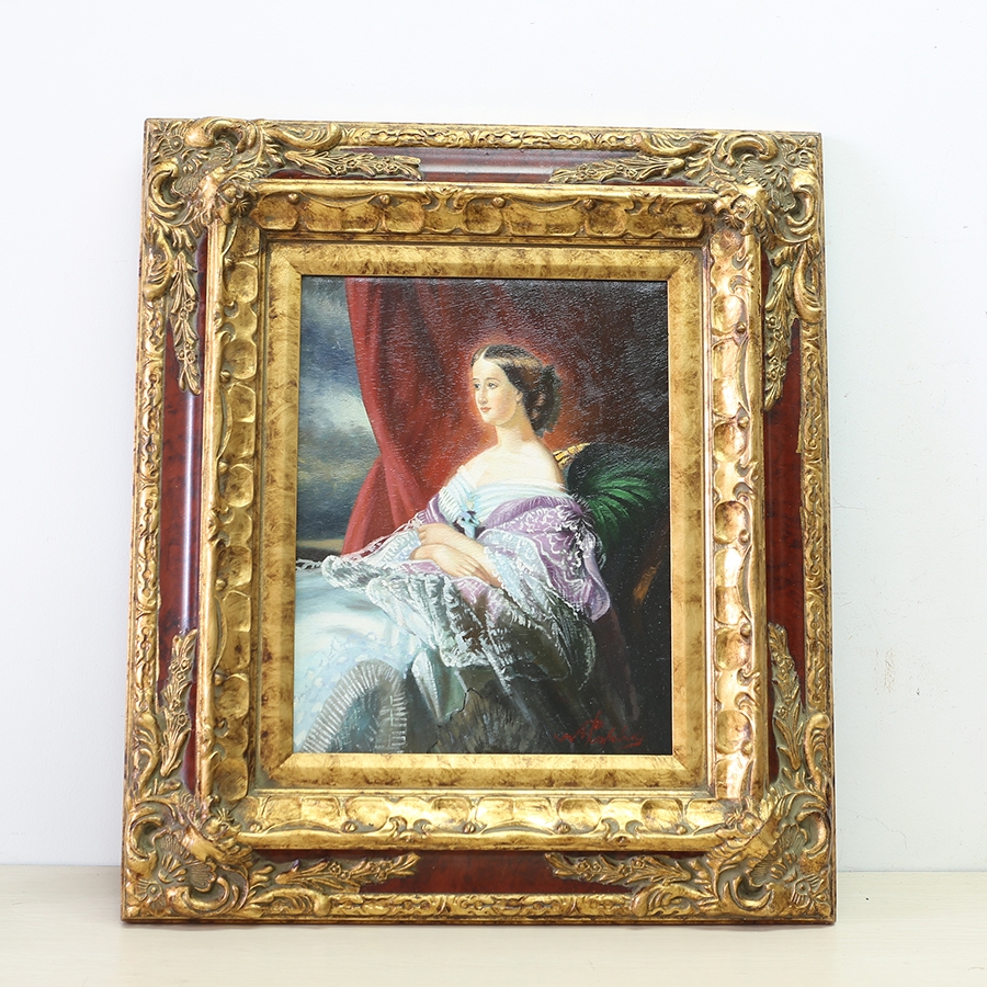 约19世纪末欧洲人物油画《Princess》