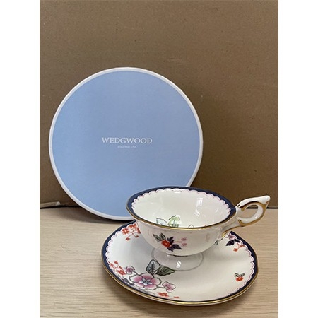 英国Wedgwood"Jasmine Bloom"下午茶杯、碟