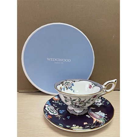 英国Wedgwood"Midnight Crane"下午茶杯、碟