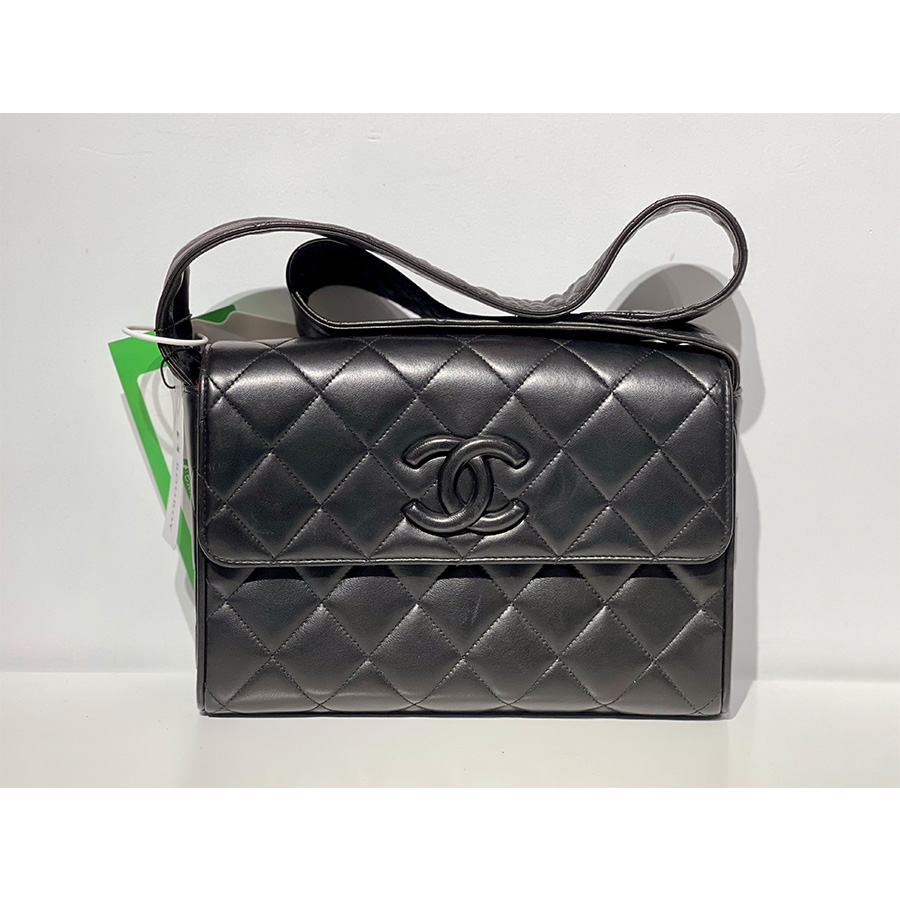 CHANEL 中古羊皮中性单肩包