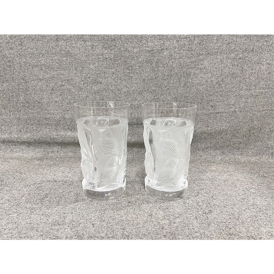 法国莱俪/LALIQUE OWL CORDIAL TUMBLER大号猫头鹰水晶杯 