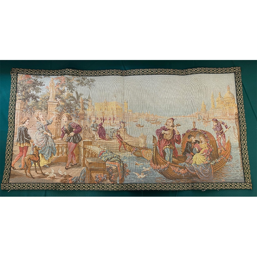 约十九世纪比利时人物故事手工制挂毯