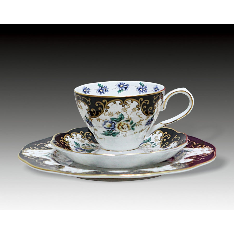 英国ROYAL ALBERT 100周年系列"公爵夫人"下午茶杯碟,点心碟(全新,原装盒)