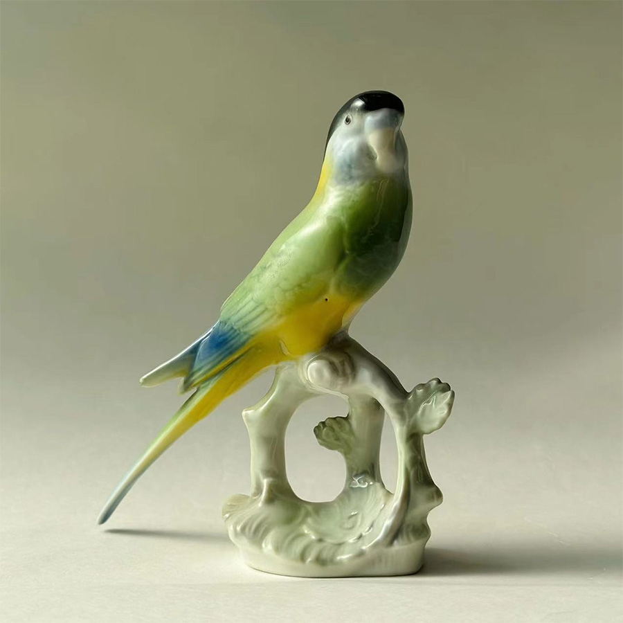 二十世纪德国Metzler Ortloff鸟类瓷器摆件