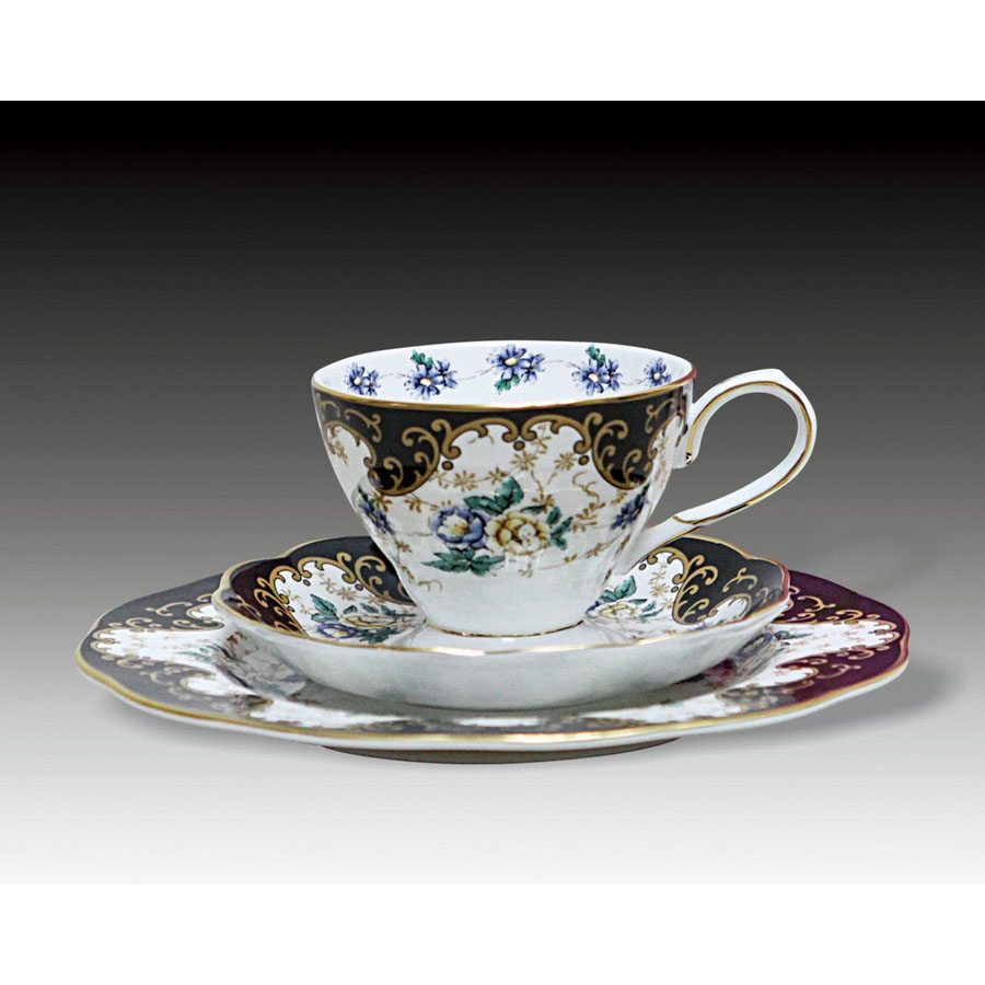  英国Royal Albert 100周年系列"公爵夫人"下午茶杯、碟、点心碟套组(全新,原装盒)