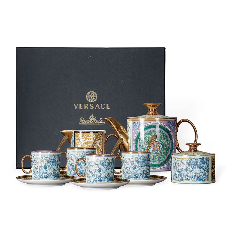 Versace & Rosenthal"巴洛克万花筒"系列下午茶餐具套组