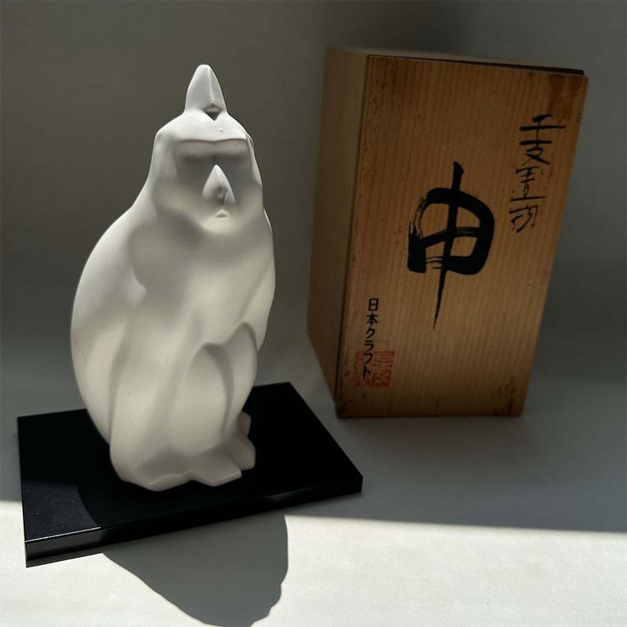 日本生肖当代艺术作品猴子(H:18cm)